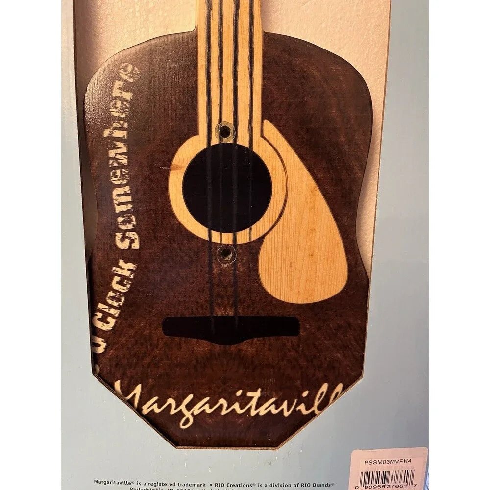 Margaritaville Guitar Outdoor Wall Art Bottle Opener It’s 5 O’Clock Somewhere
